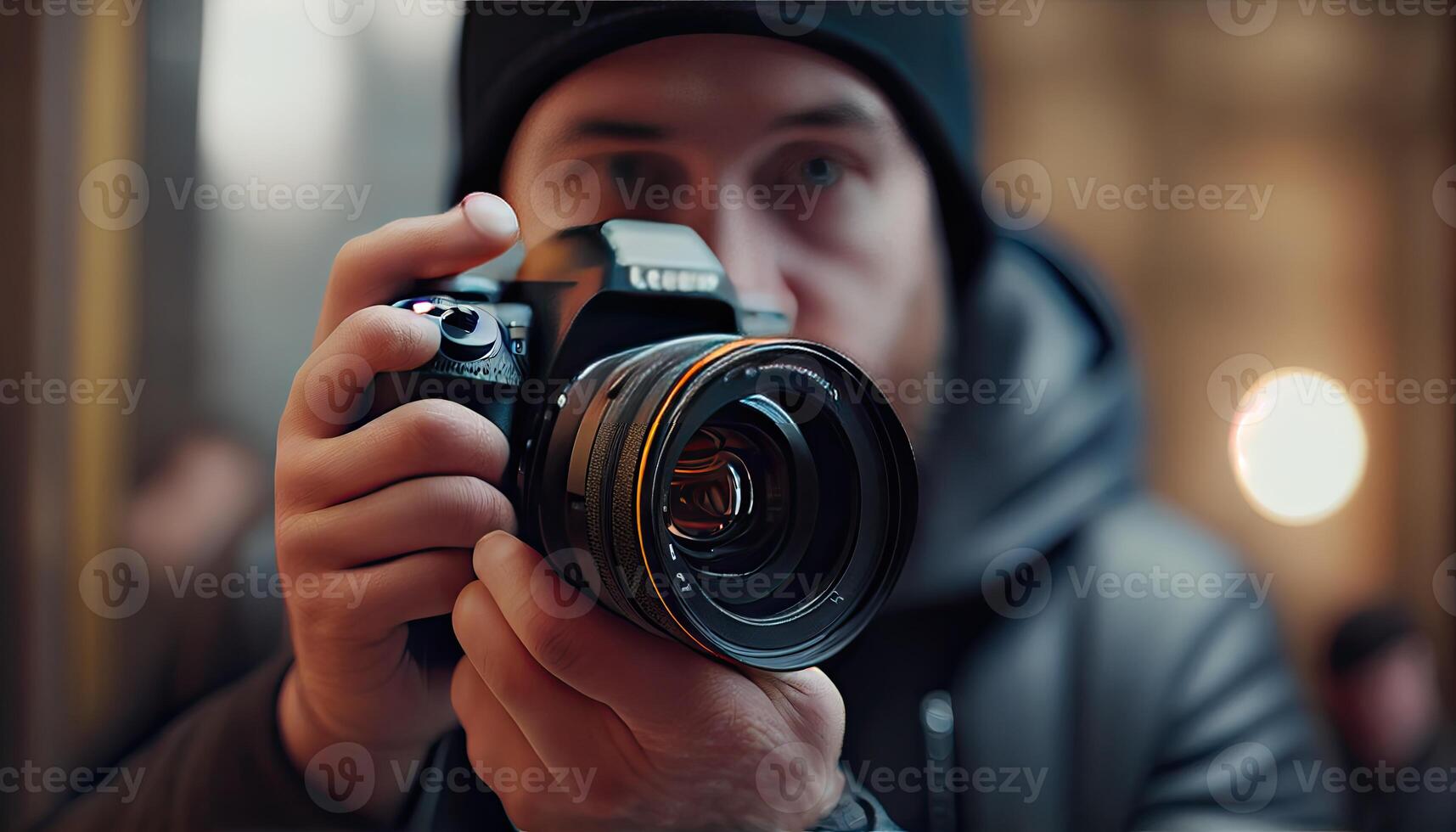 caméra monde la photographie jour, le beauté de un image ai généré photo