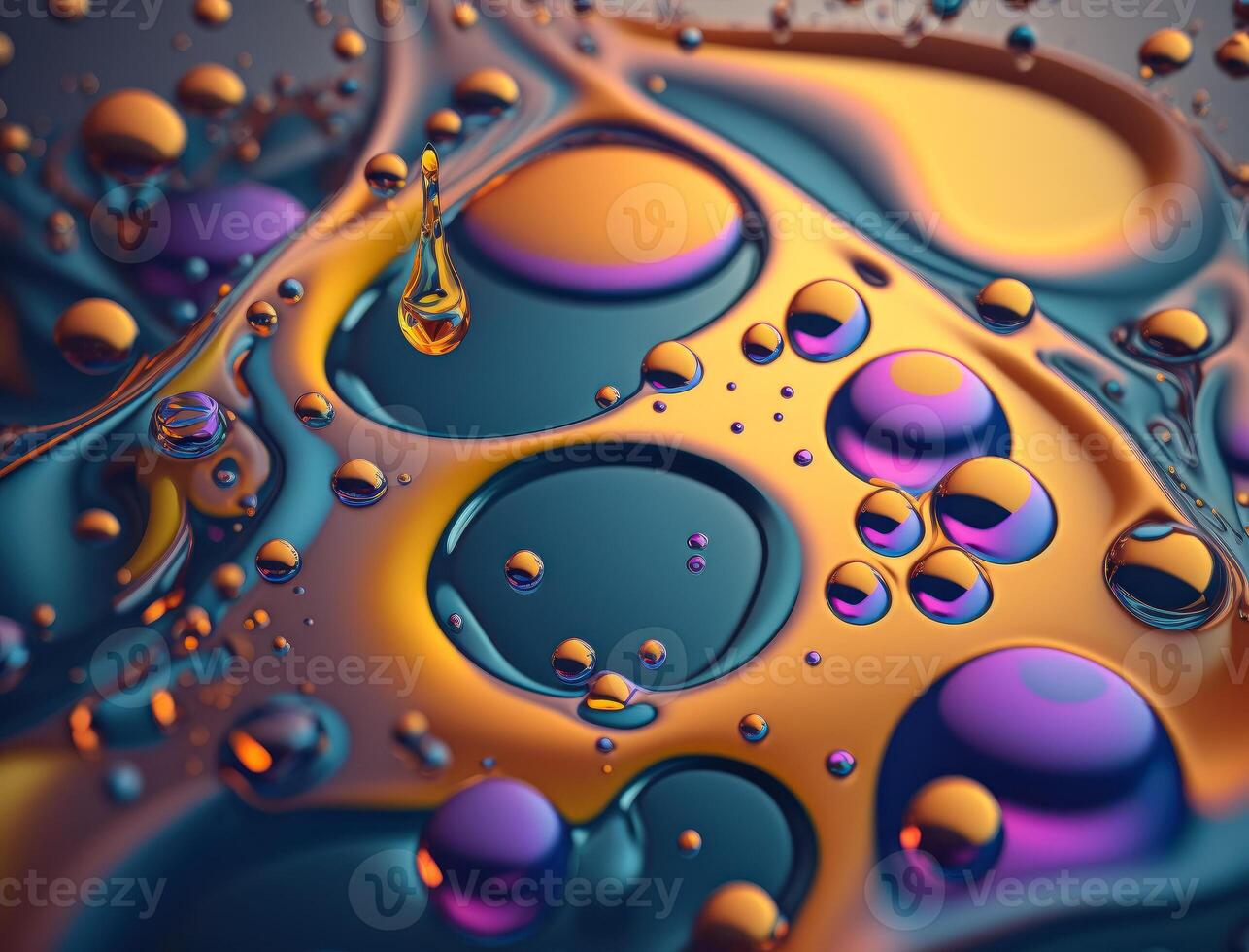 abstrait Contexte avec une coloré liquide formes génératif ai La technologie photo