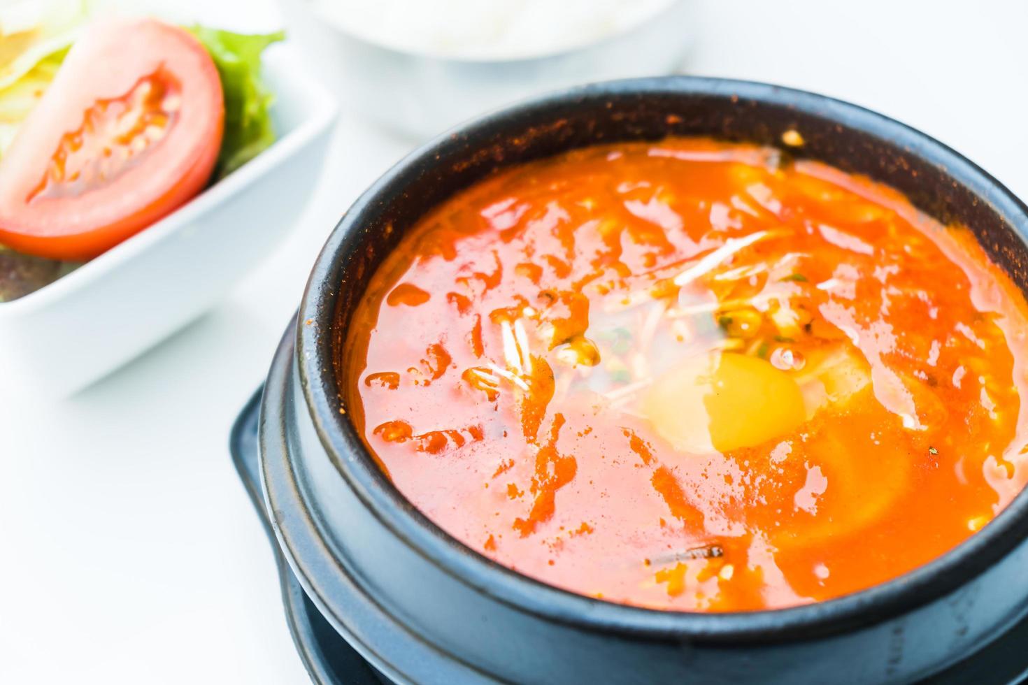 soupe épicée de Corée photo