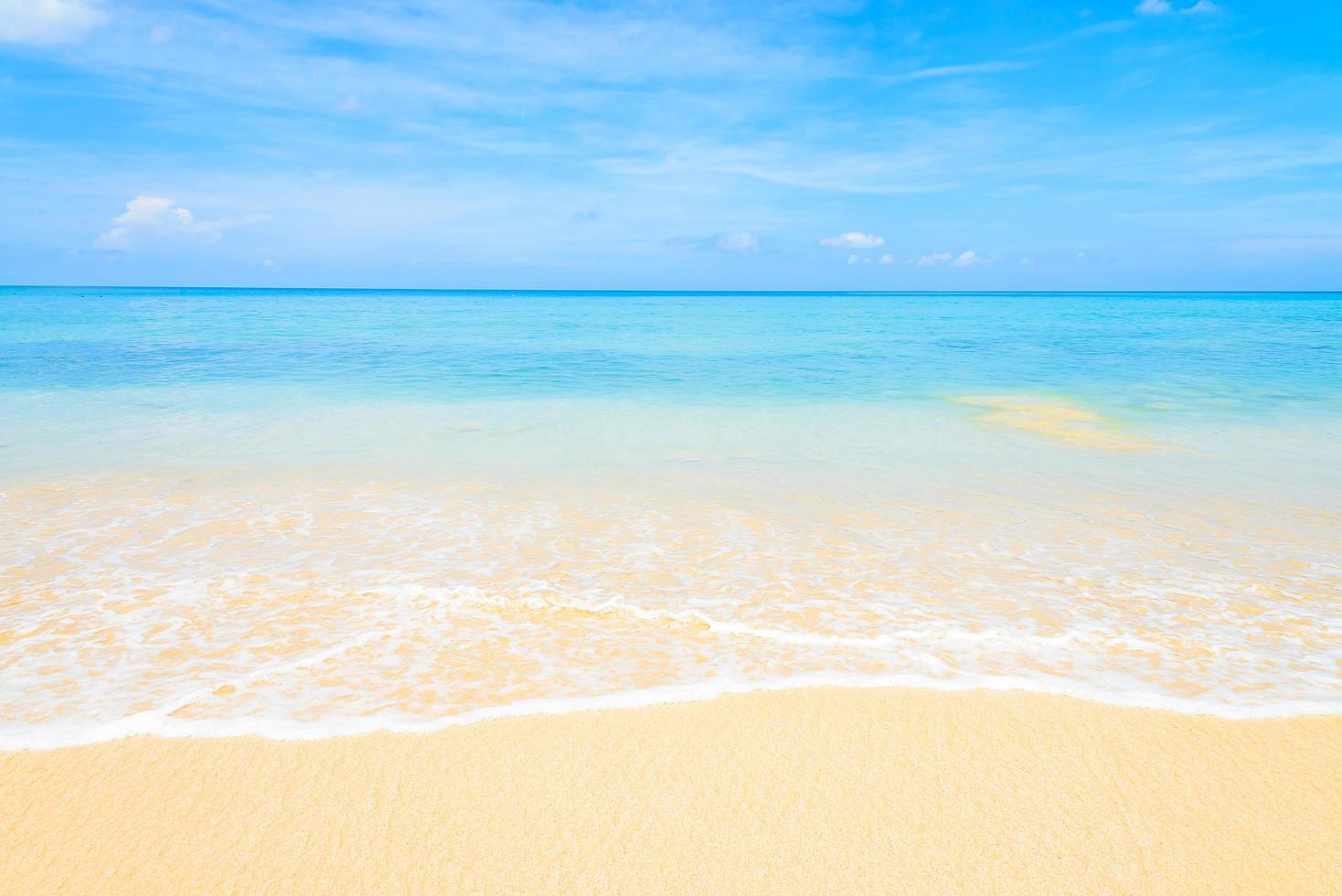 plage de la mer tropicale photo