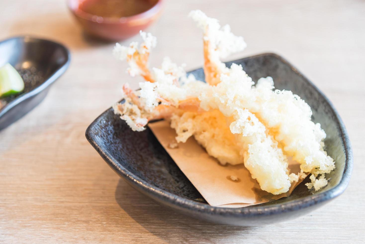 crevettes tempura frites photo