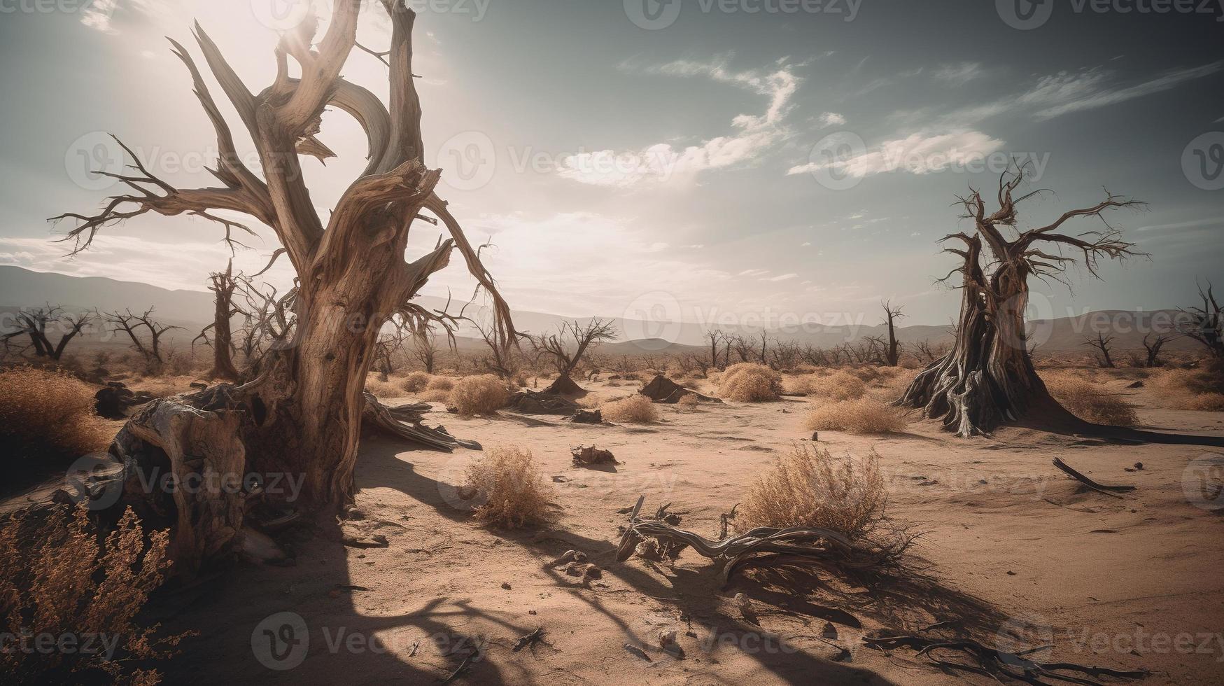 mort des arbres dans le namib désert, namibie, Afrique photo