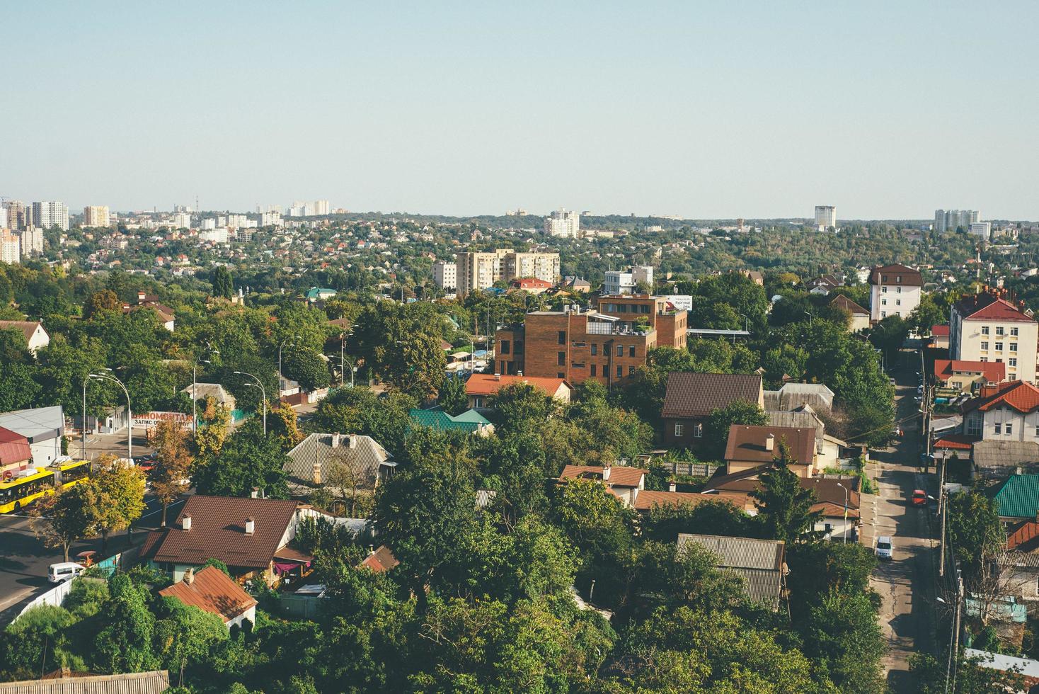 vue aérienne de kyiv photo