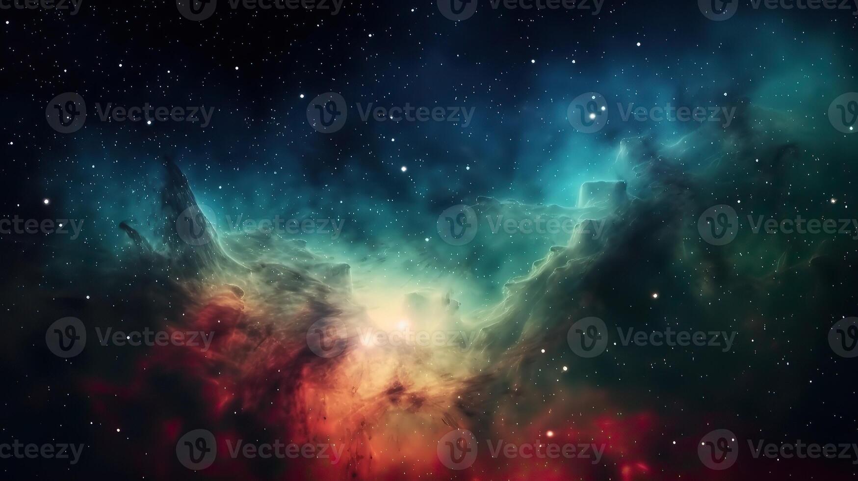 galaxie et nébuleuse. abstrait espace Contexte. interminable univers avec étoiles et galaxies dans extérieur espace. cosmos art. génératif ai photo