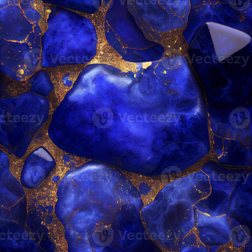 pierre lapis Lazuli Contexte texture, ai génération photo