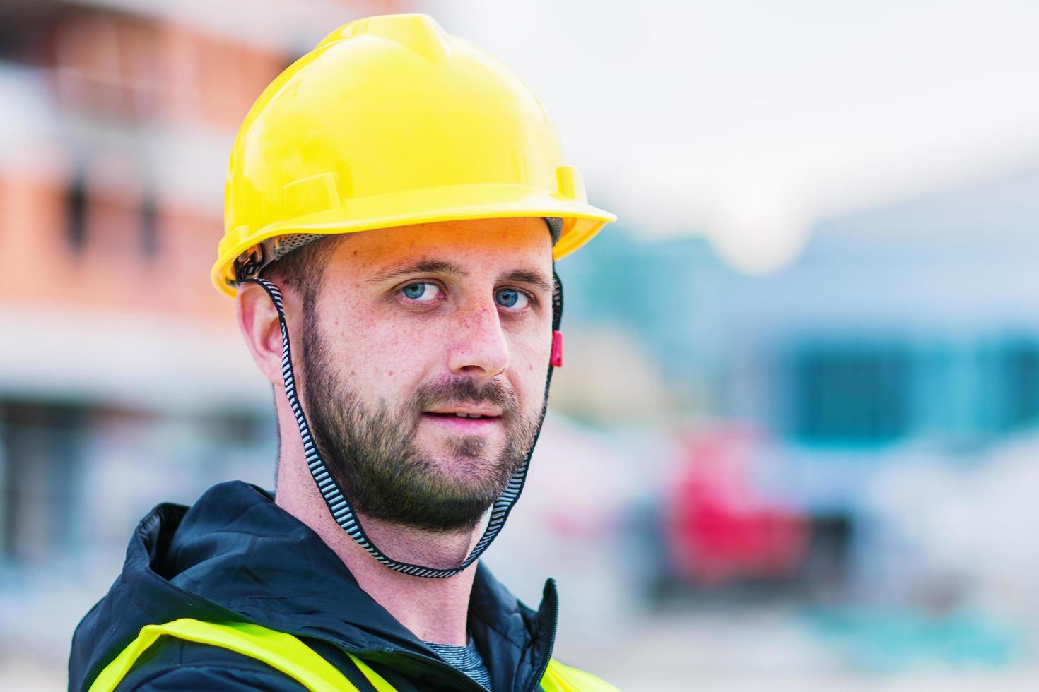 bâtiment, construction, ouvrier, ingénieur, poser photo