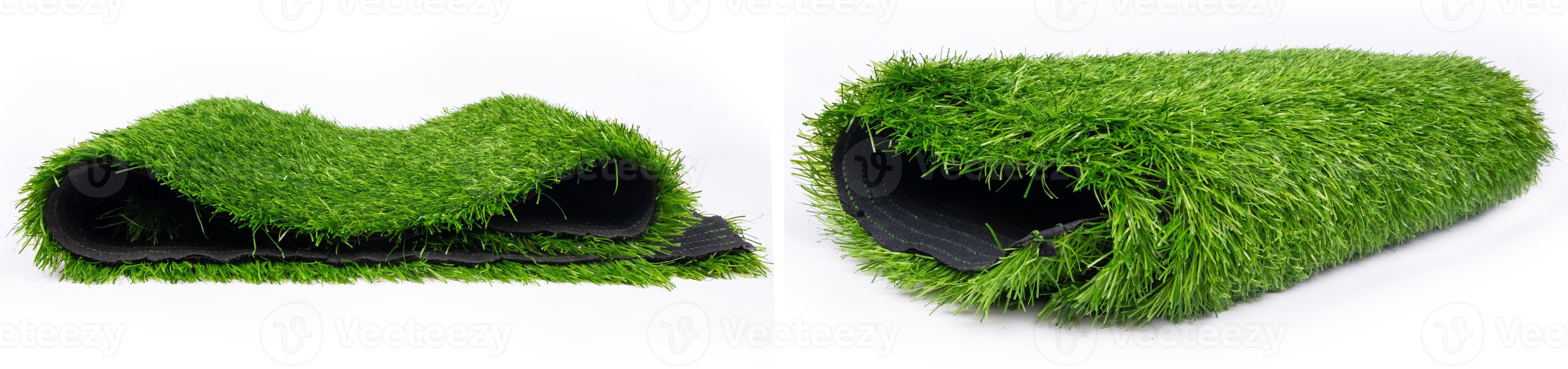 rouleaux de panorama d'herbe verte en plastique, tapis de sol pour terrains de sport photo