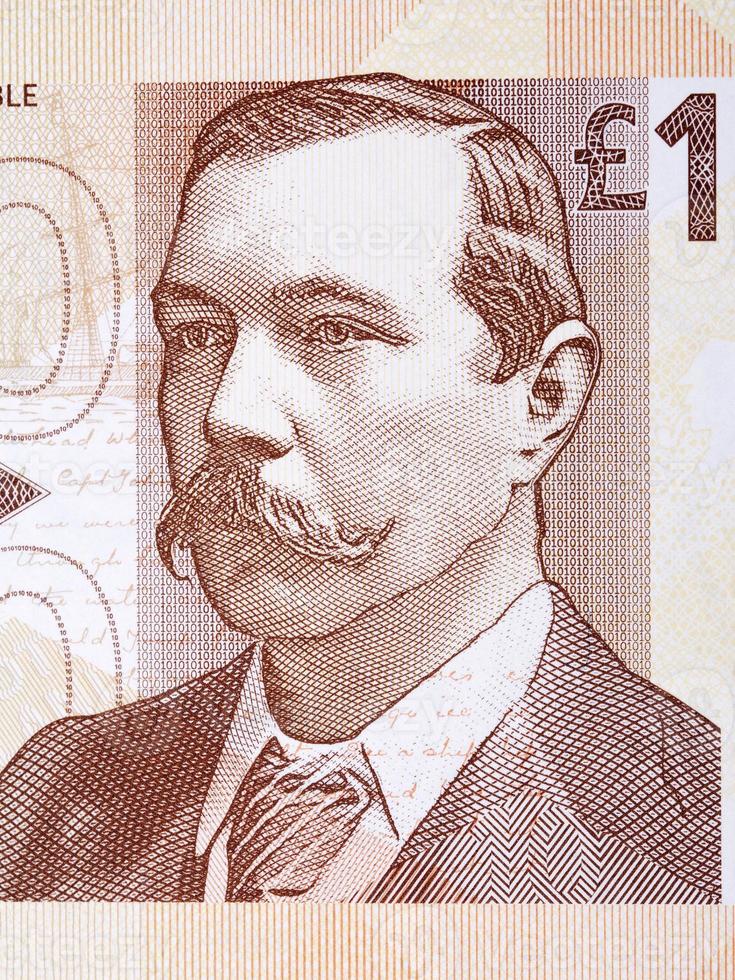 Arthur Conan doyle une portrait de Écossais argent photo