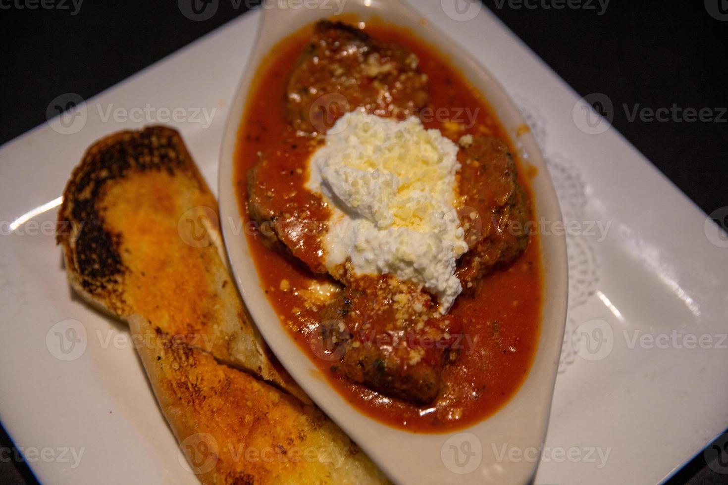 italien Boulettes de viande avec riccota photo