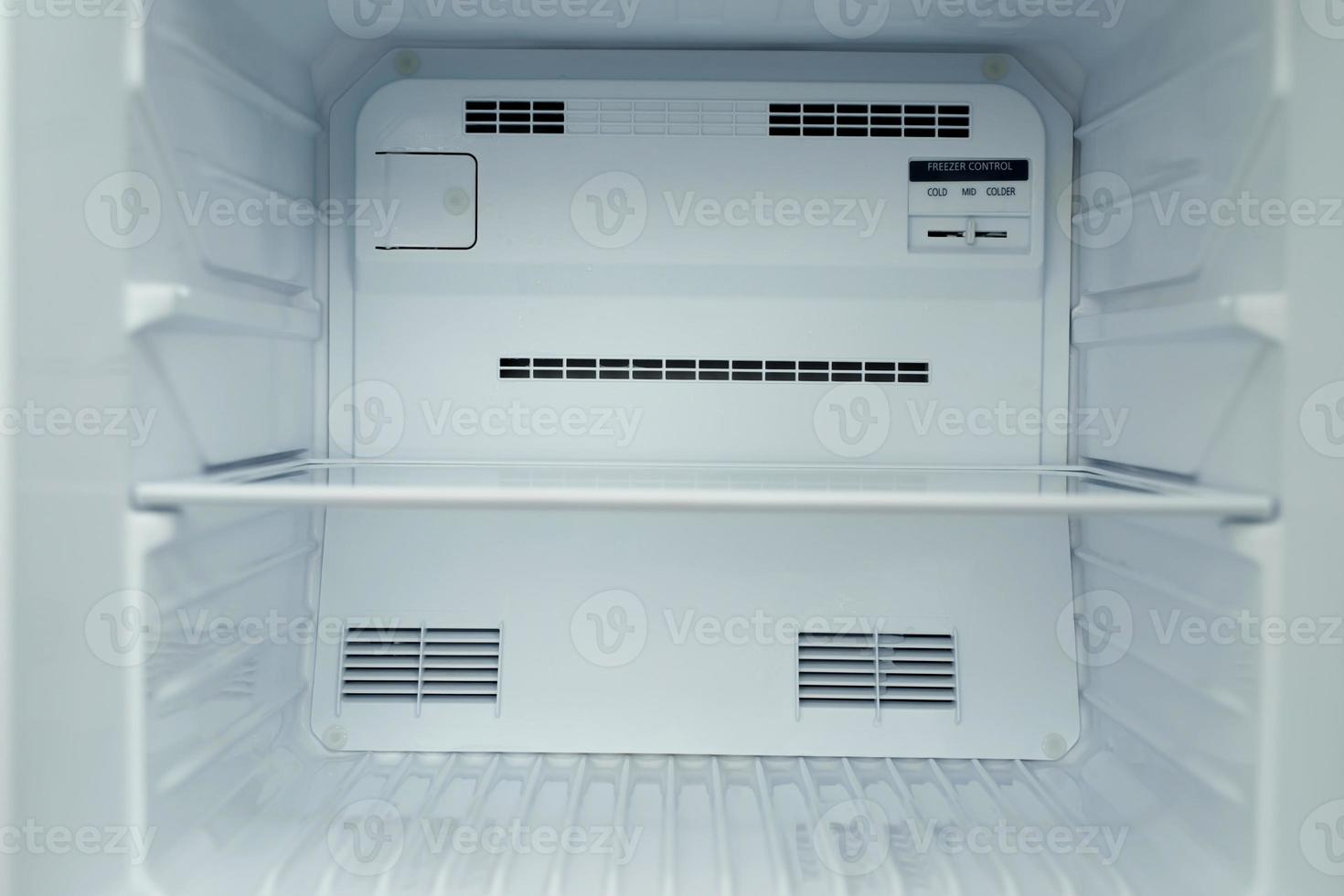 intérieur vue de le étagère de le réfrigérateur à Accueil photo