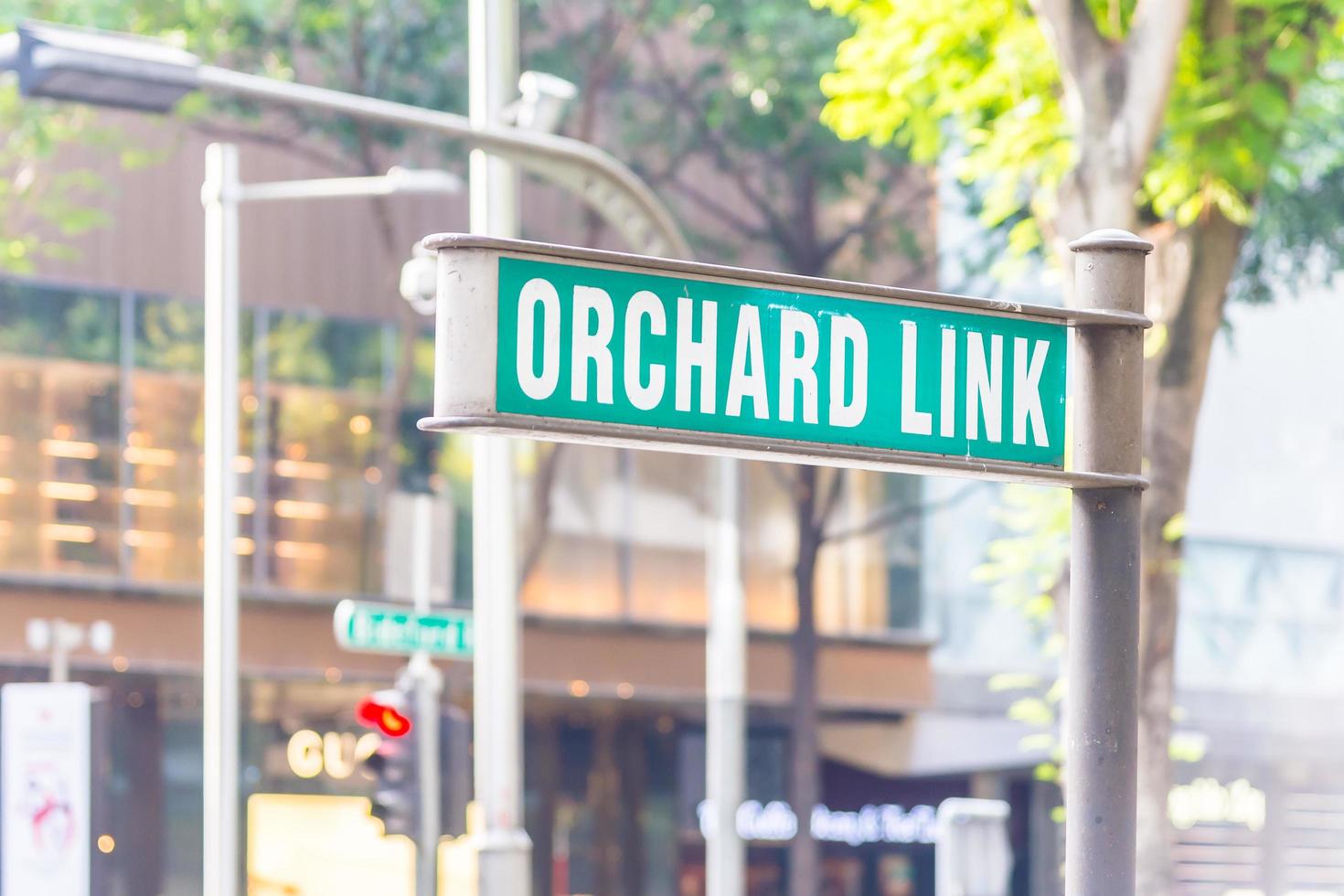 Orchard Link Sign à Singapour photo