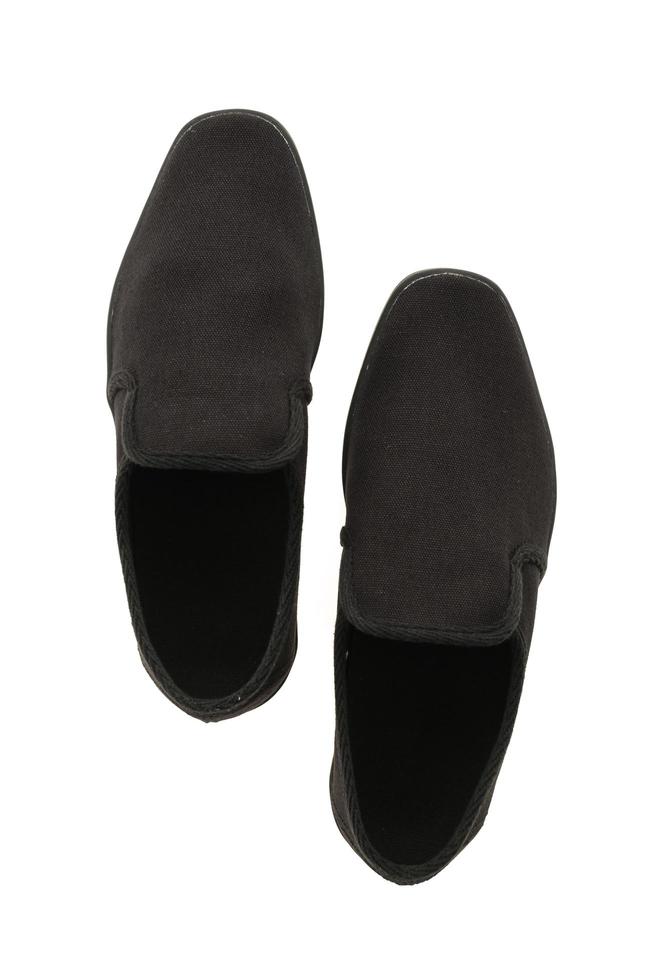 chaussures noires sur fond blanc photo