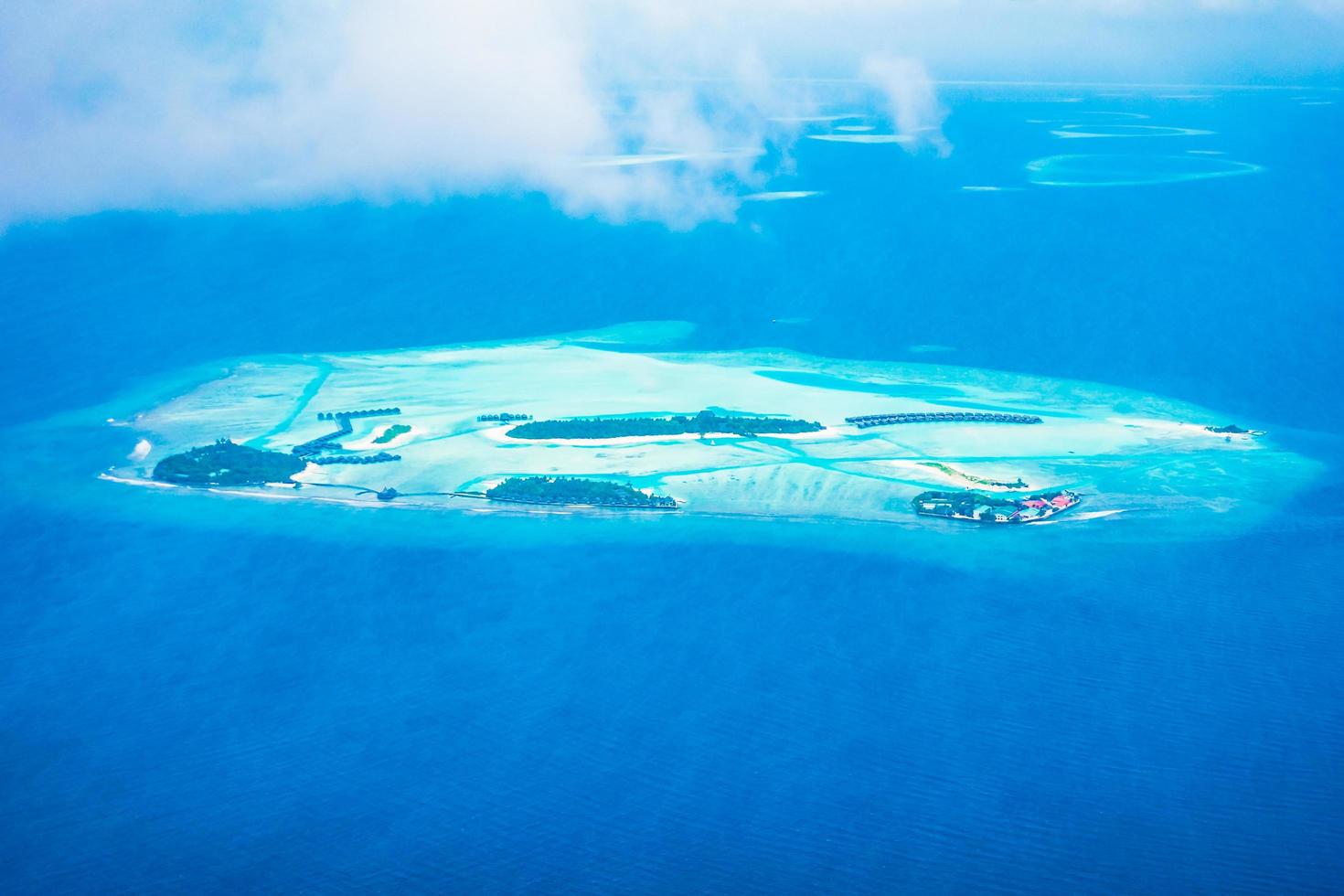 vue aérienne des îles maldives photo