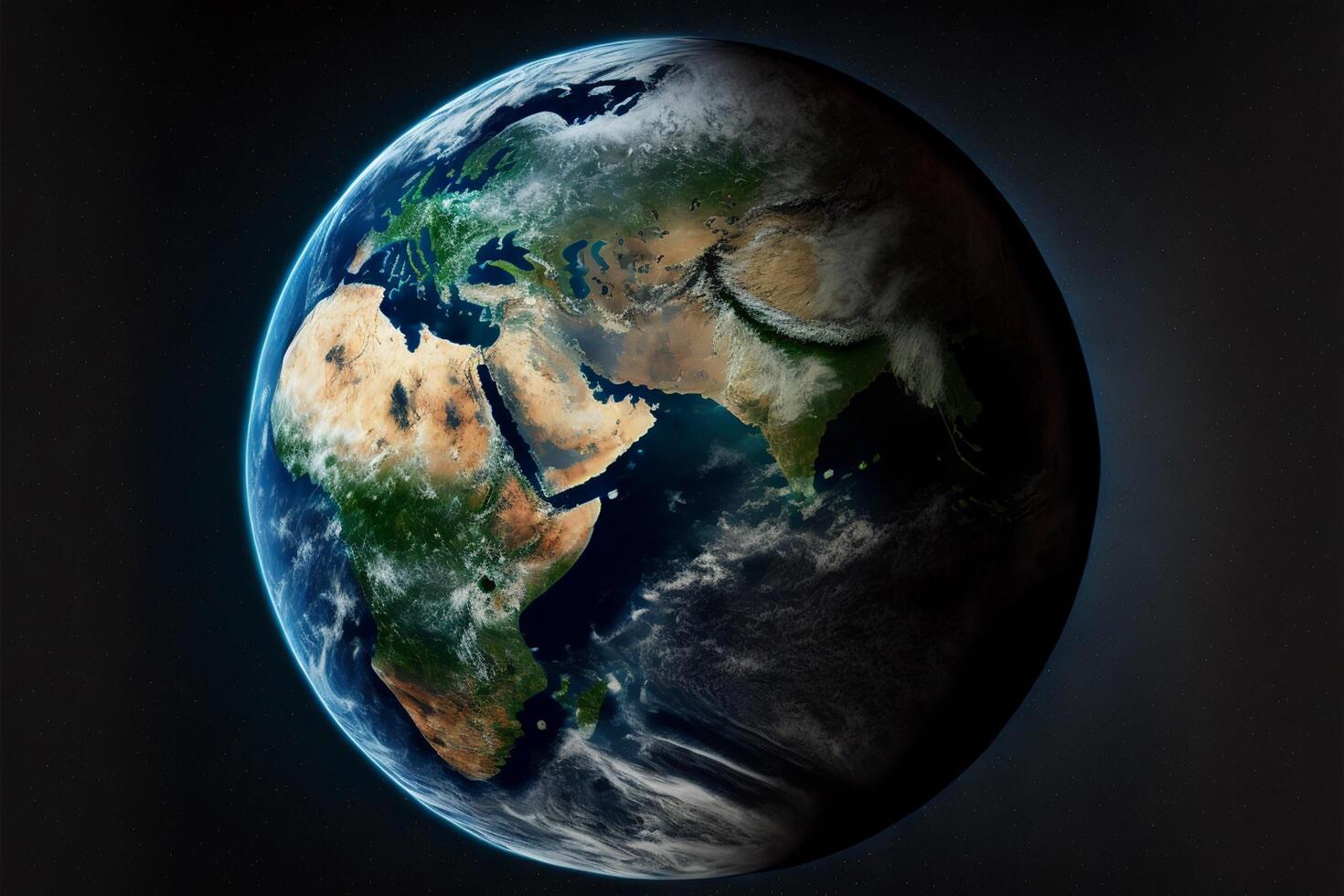 enregistrer Terre thème globe planète ai génératif photo