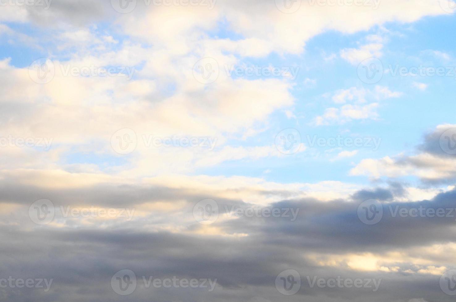 ciel avec des nuages photo