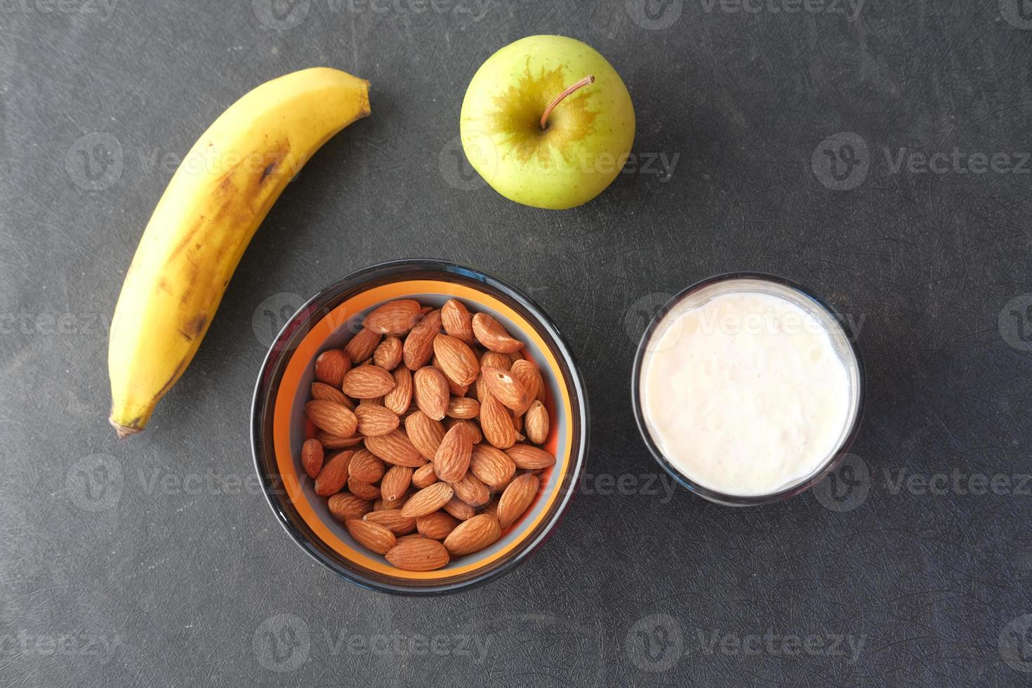 vue de dessus des aliments sains photo