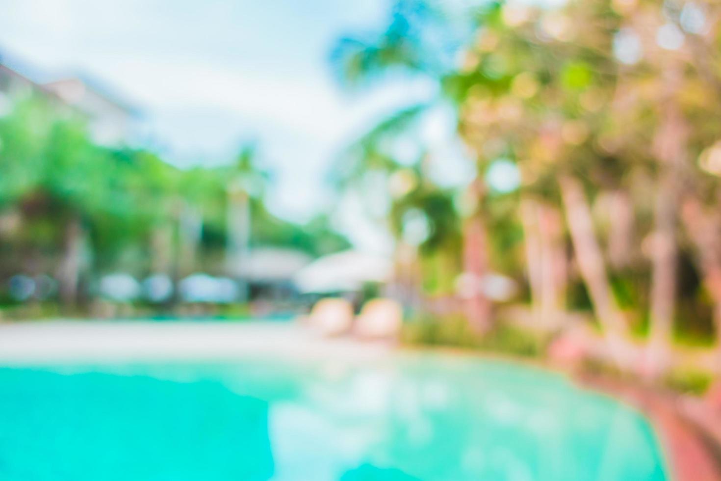 flou abstrait piscine pour fond de vacances photo