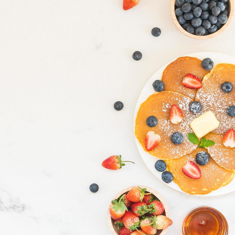 ensemble de petit-déjeuner sain photo