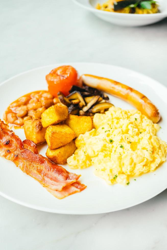 plat de petit-déjeuner anglais photo