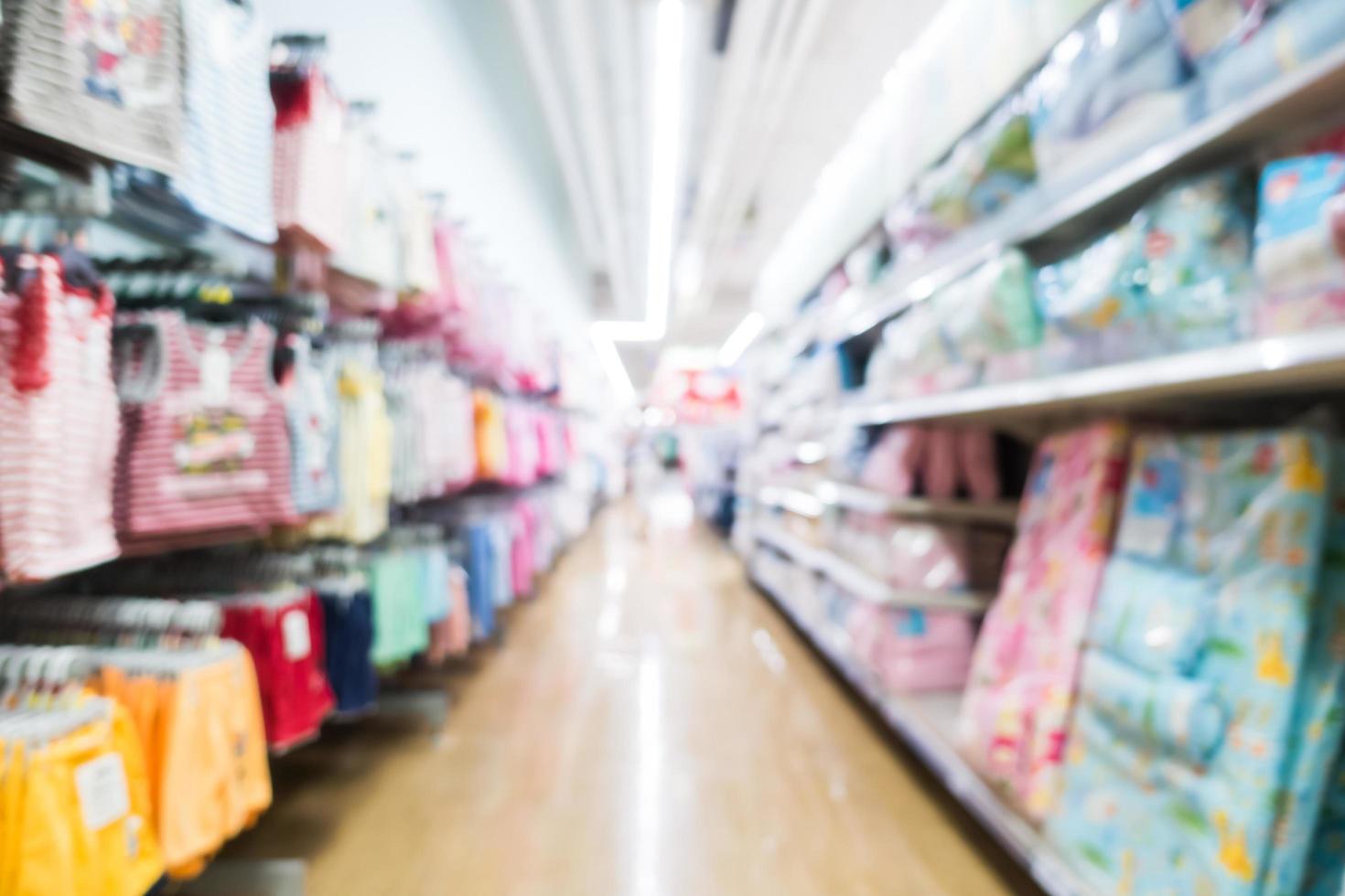 Abstrait flou et bokeh supermarché et magasin discount photo