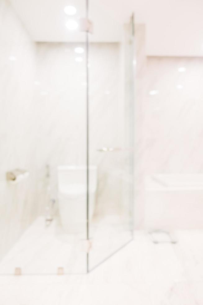 Intérieur de salle de bain flou abstrait pour le fond photo