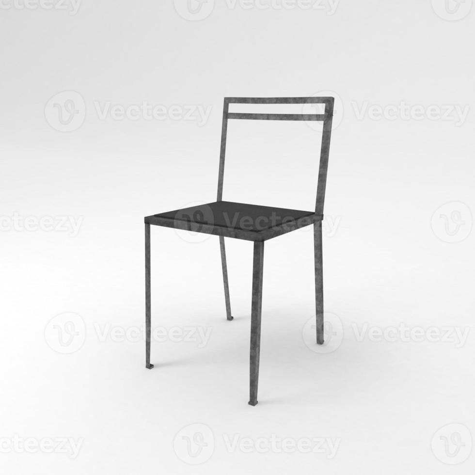 fauteuil 3d rendu réaliste meubles côté vue photo