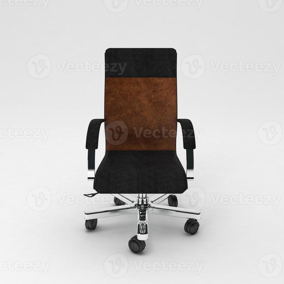 Bureau chaise 3d rendu réaliste meubles de face vue photo