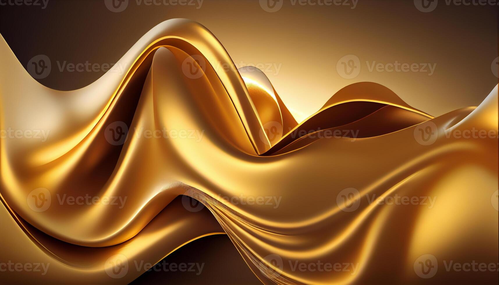 d'or soie vagues Contexte. produire ai. photo