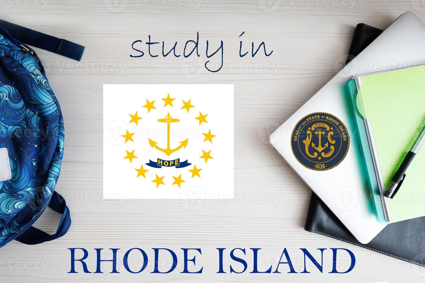 étude dans rhode île. Etats-Unis État. nous éducation concept. apprendre Amérique concept. photo