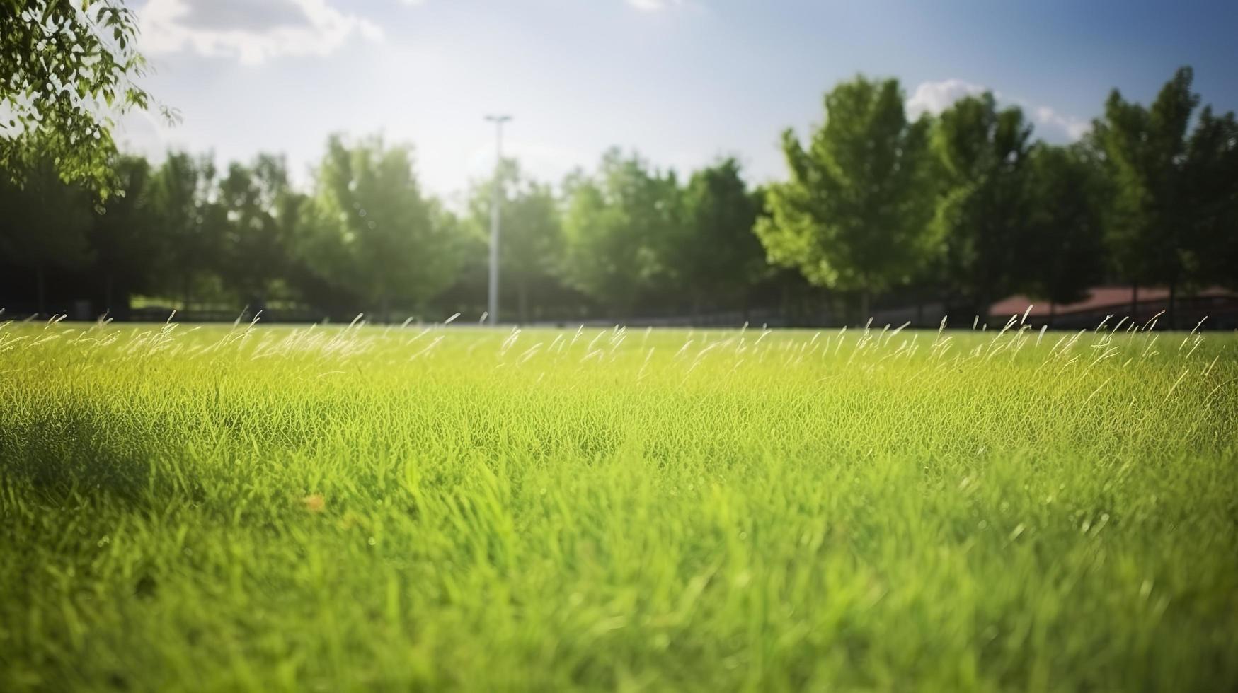 gratuit photo parc herbe, générer ai