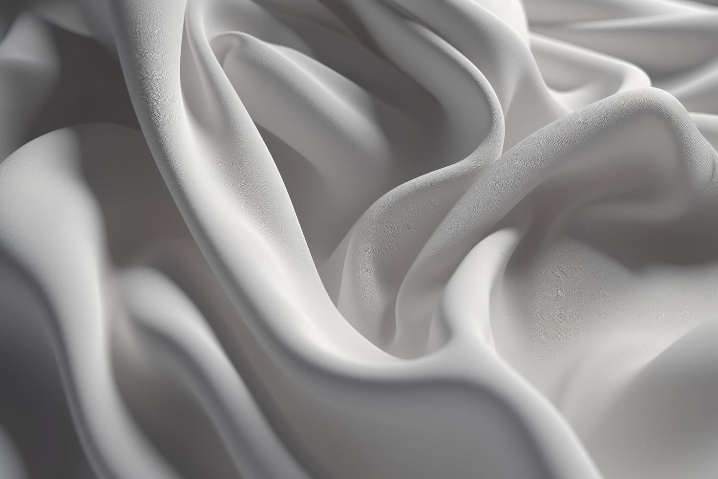 une blanc polyester en tissu avec plat textures, rustique et confortable atmosphère, doux et confortable à le touche, générer ai photo