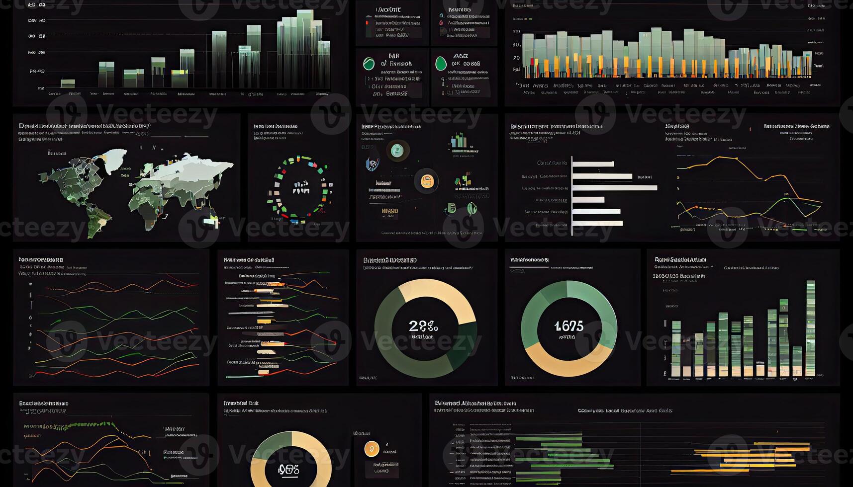 analyste travail sur affaires analytique tableau de bord généré ai photo