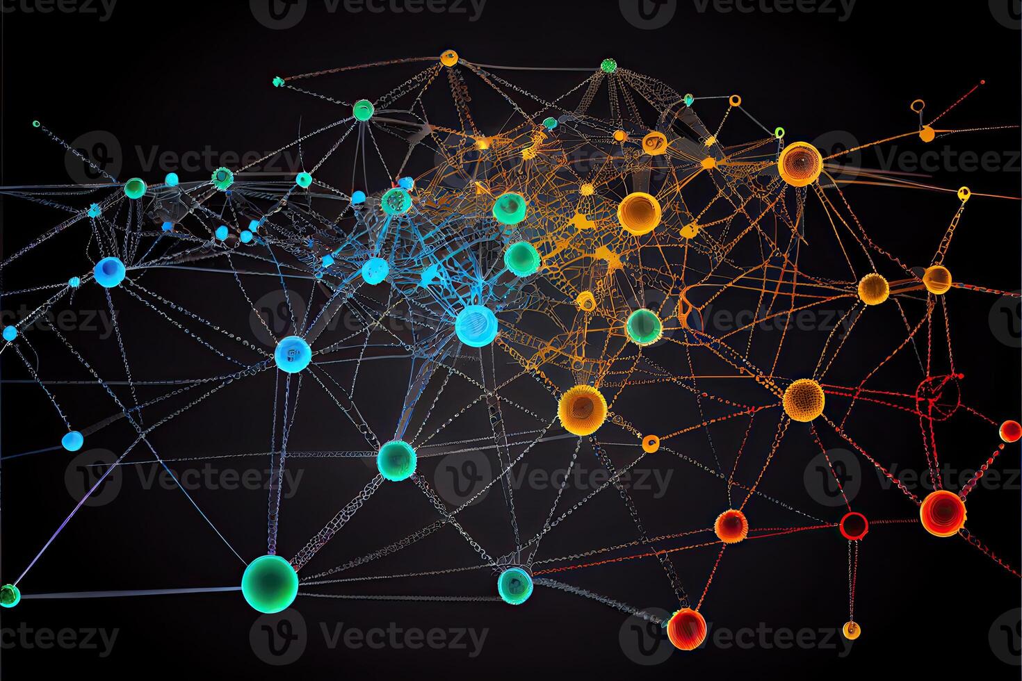 chaîne de réseau Connexions génératif ai photo