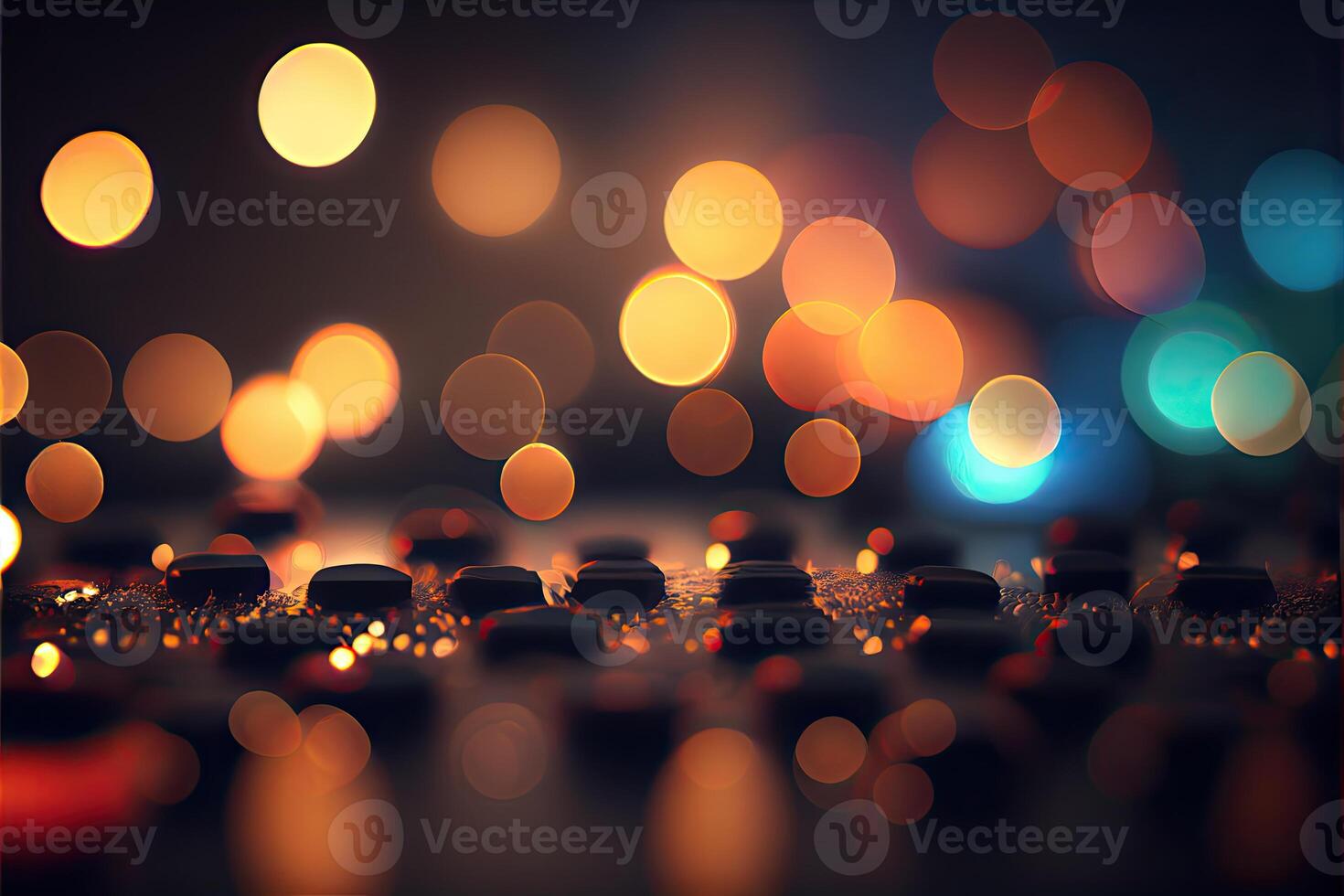 Contexte bokeh lumière fond d'écran généré ai photo