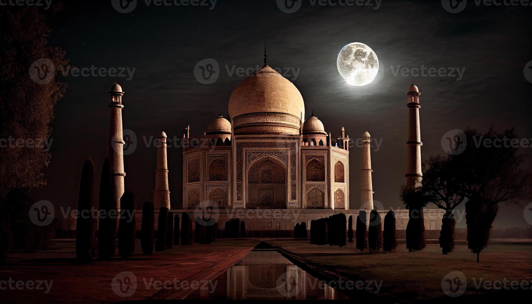 taj mahal dans Agra pays génératif ai photo