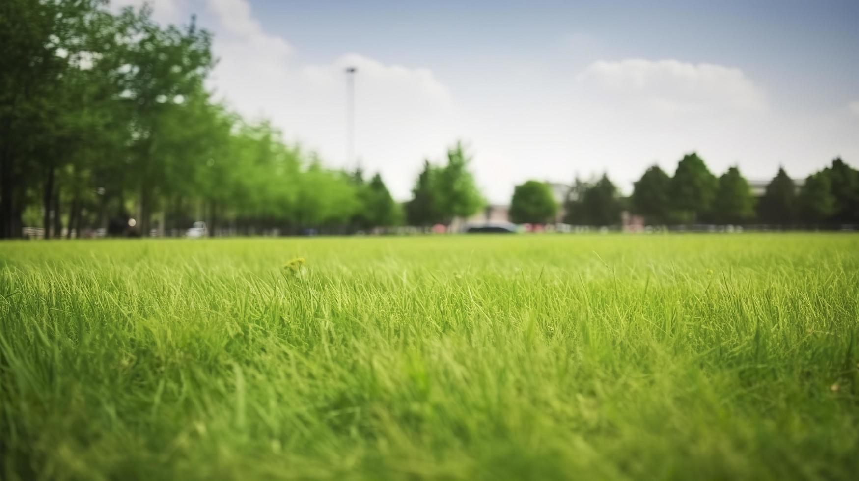 gratuit photo parc herbe, générer ai