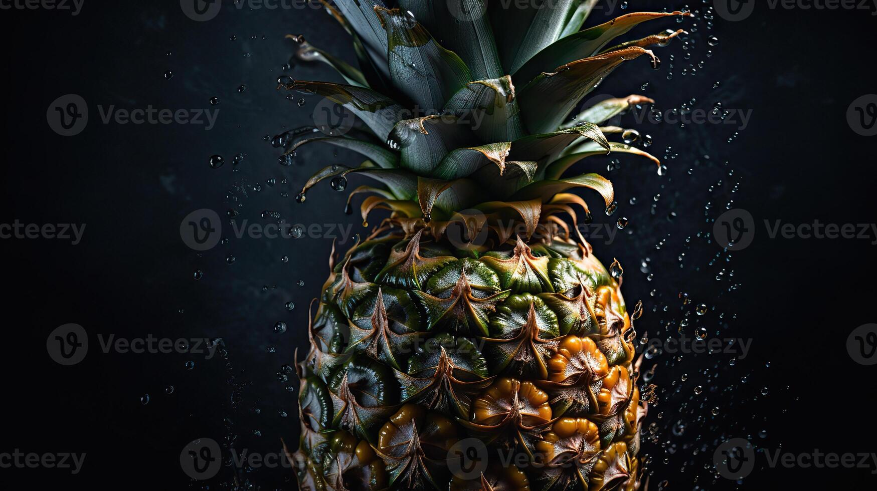 ai généré. génératif ai. réaliste ananas ensemble. pouvez être utilisé pour décocation. monochrome illustration photo