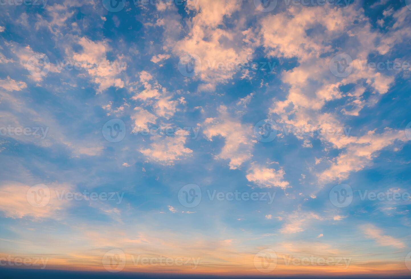 le le ciel ode à soir, une le coucher du soleil de tranquille splendeur, ciel remplacement - génératif ai La technologie photo