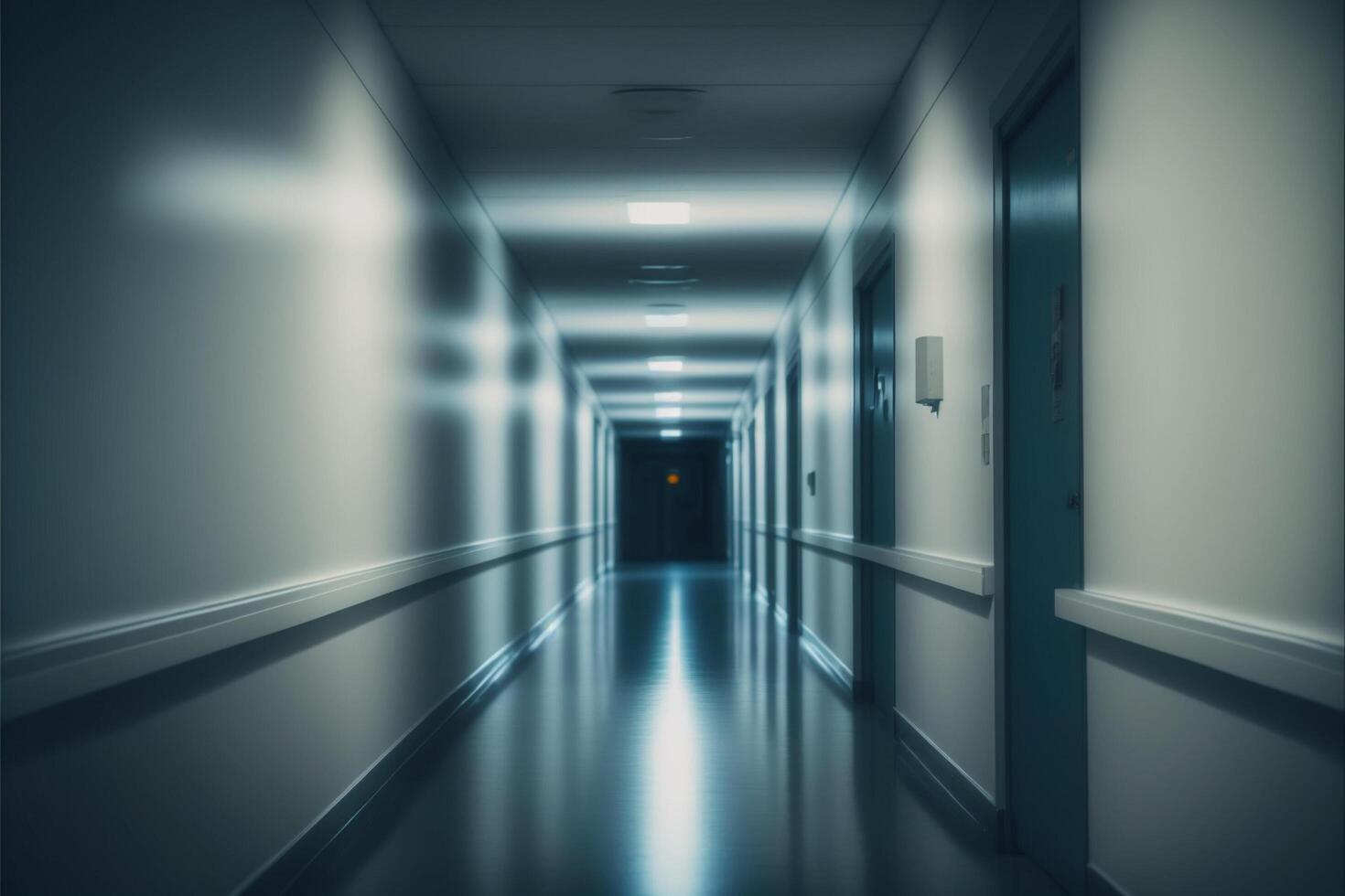 image Contexte de couloir dans hôpital ou clinique. génératif ai photo