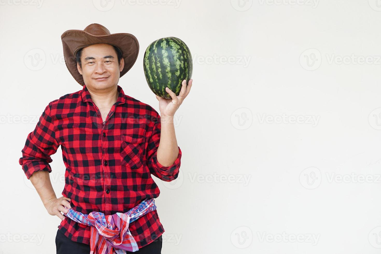 Homme asisatique avec chapeau melon Stock Photo