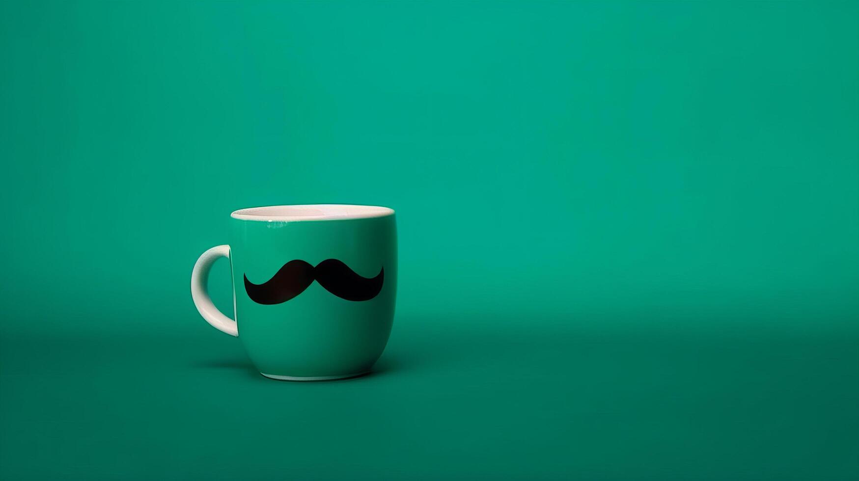 content du père journée Contexte avec tasse. illustration ai génératif photo