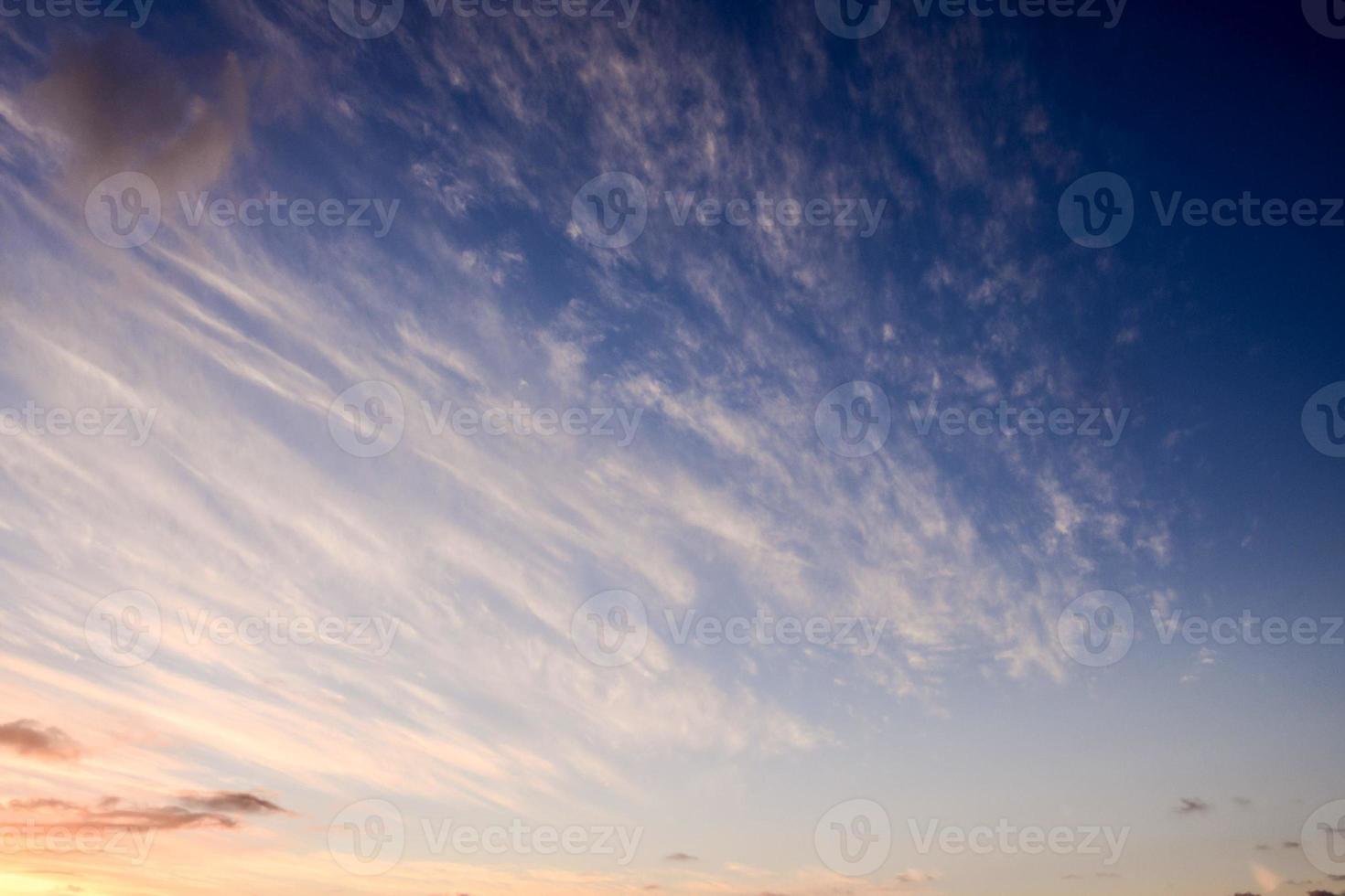 ciel avec des nuages photo