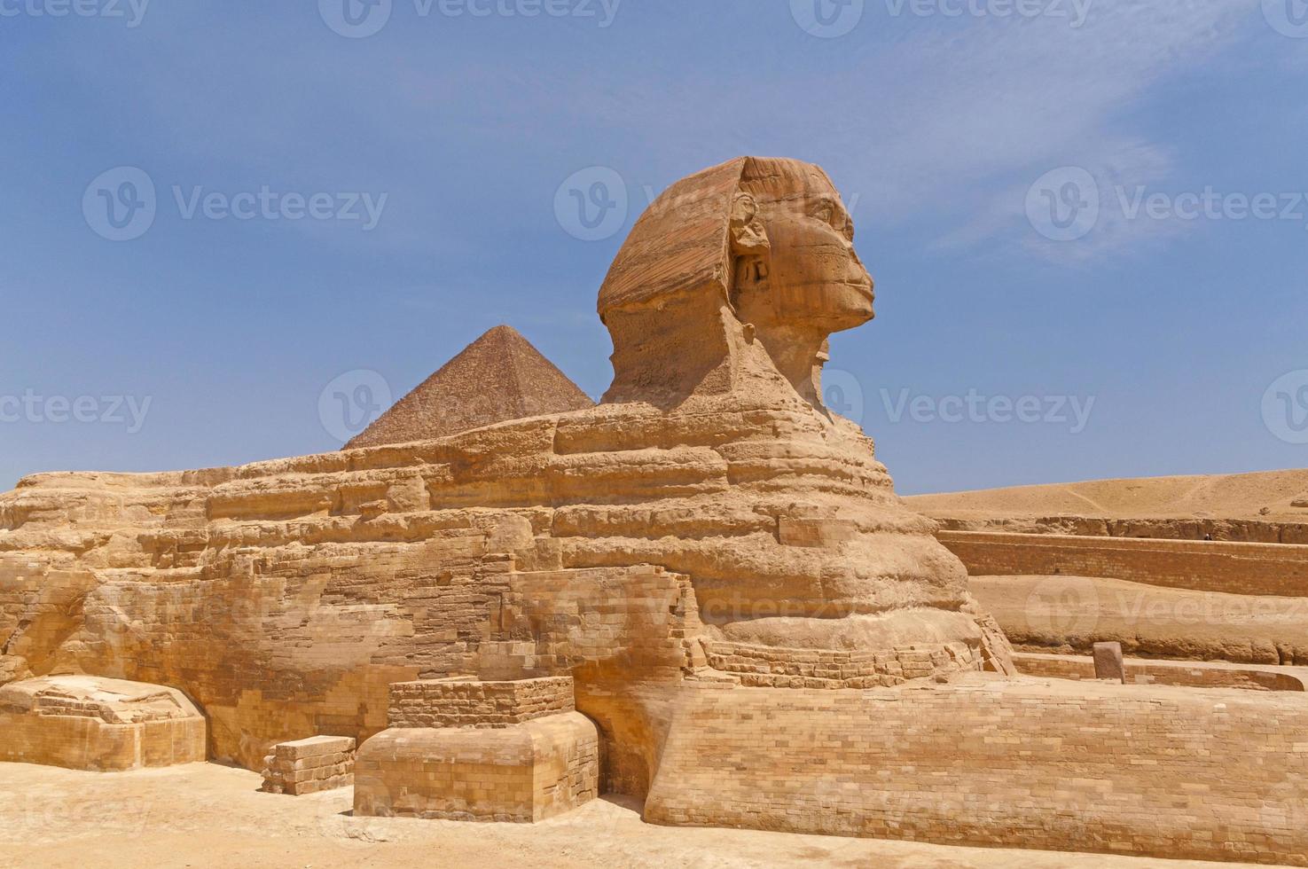 vue sur génial sphinx de gizeh photo