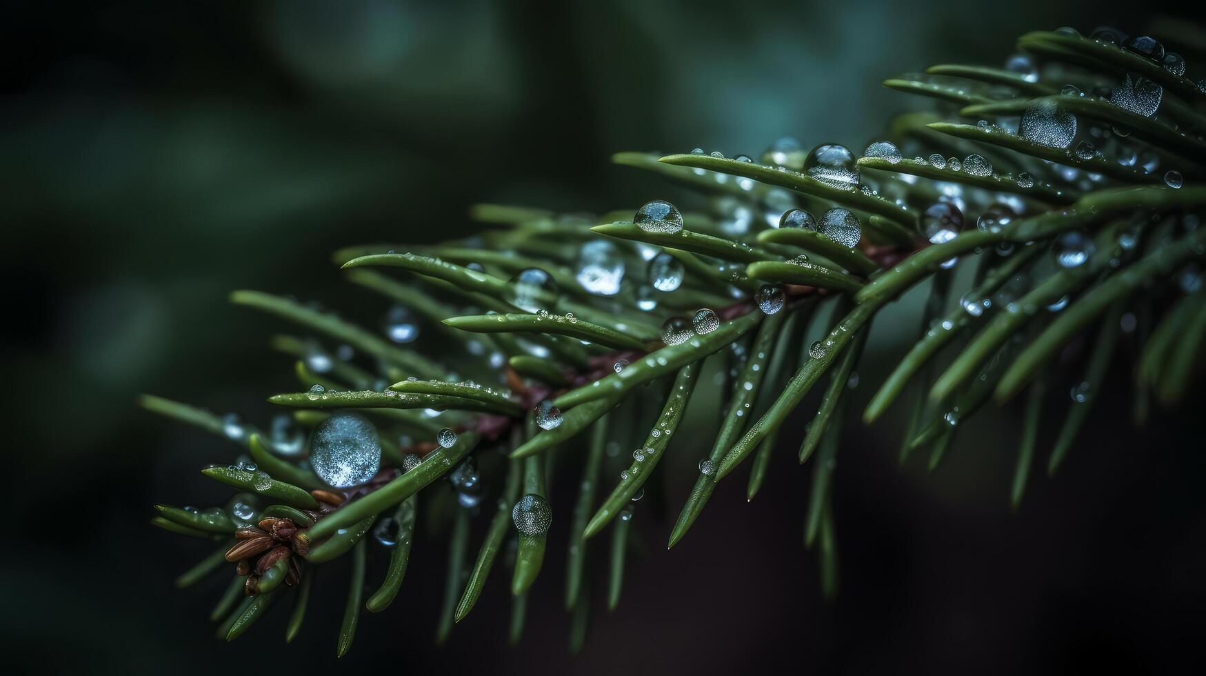 sapin branche. illustration ai génératif photo