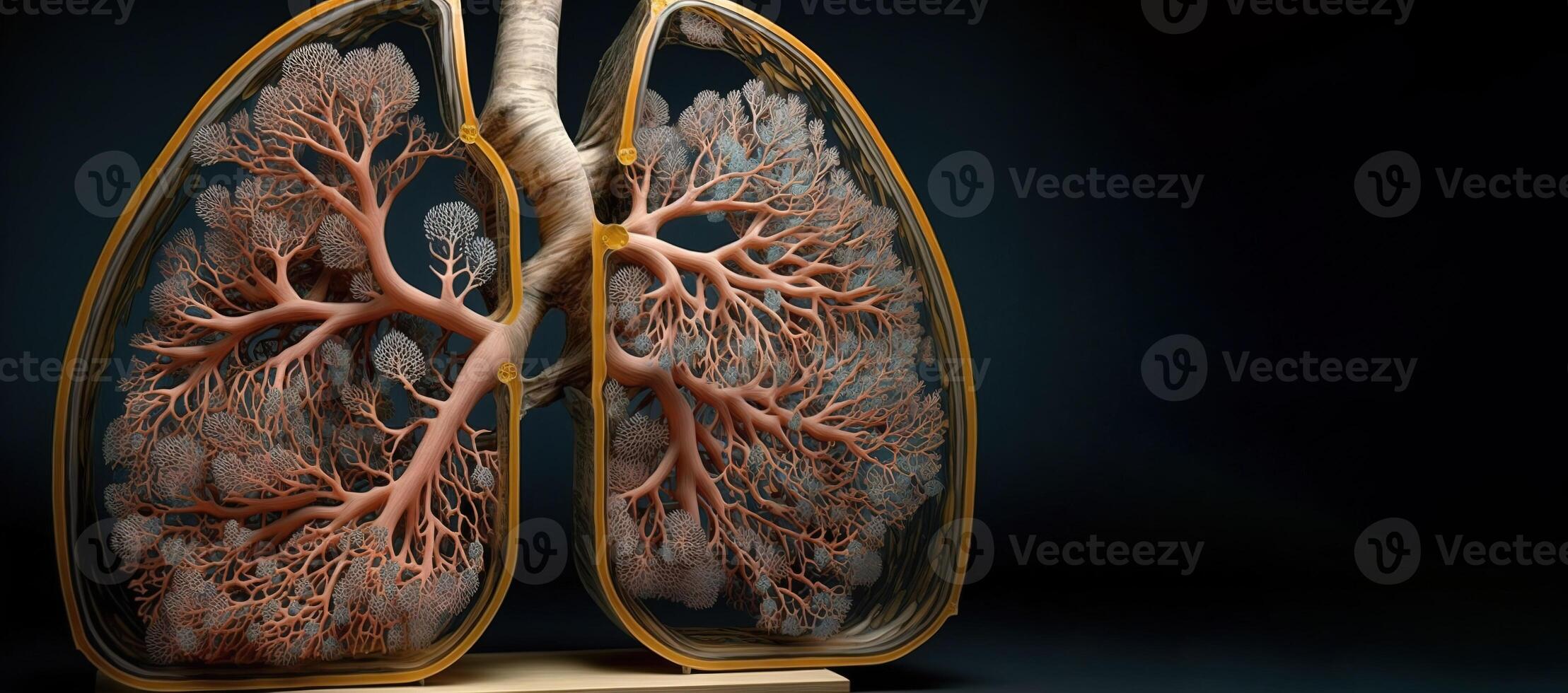 artificiel organe transplantation, poumons. moderne médical les technologies. ai généré. photo