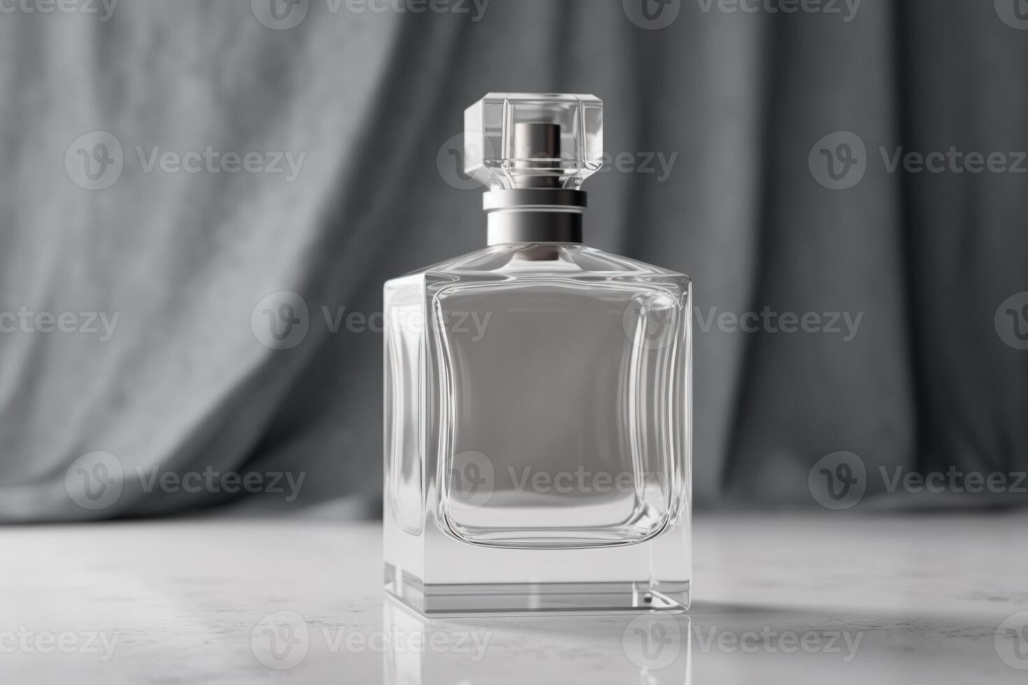 Vide parfum verre bouteille pour maquette illustration avec génératif ai photo
