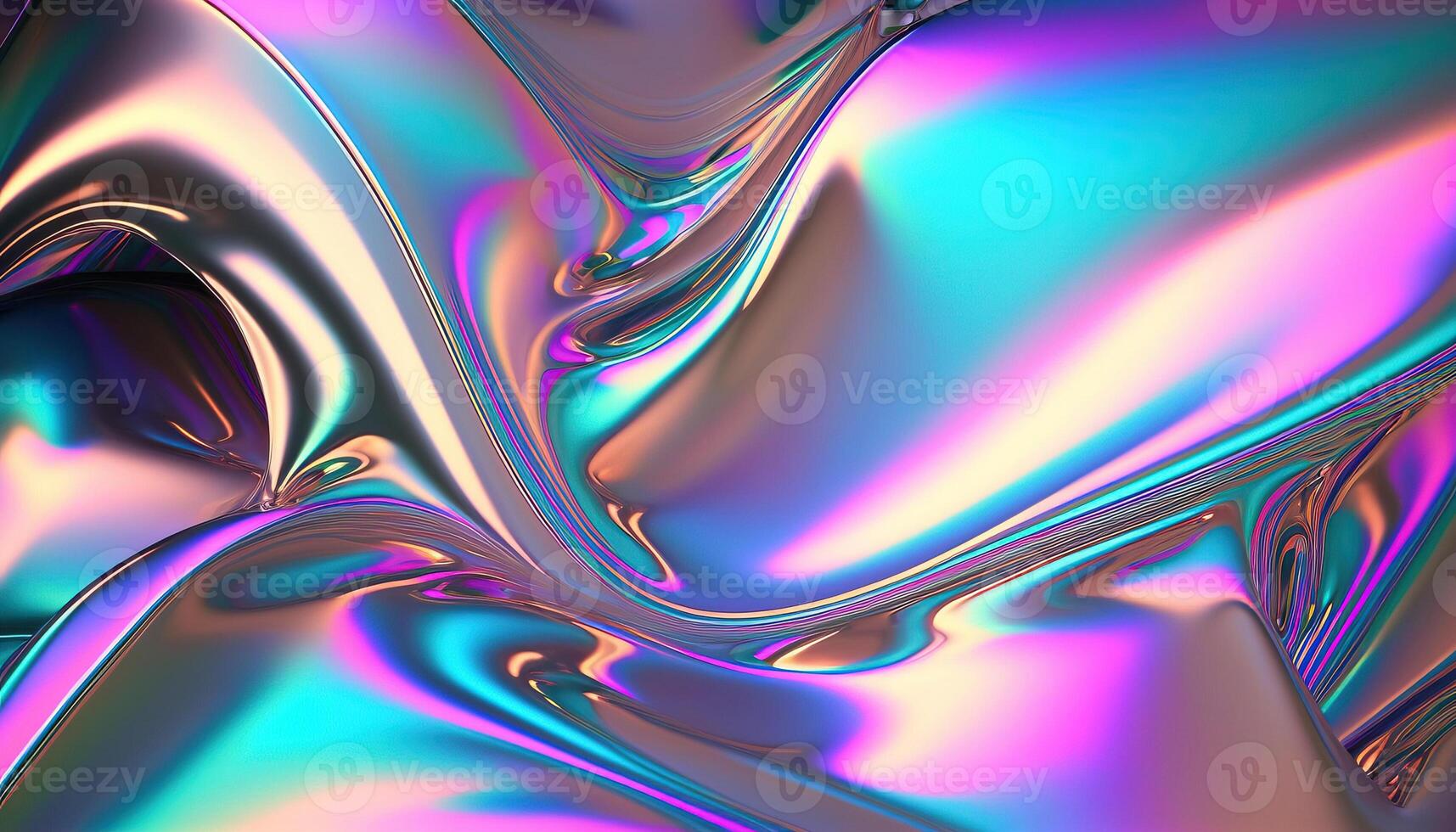 holographique déjouer iridiscent Contexte. ai généré photo