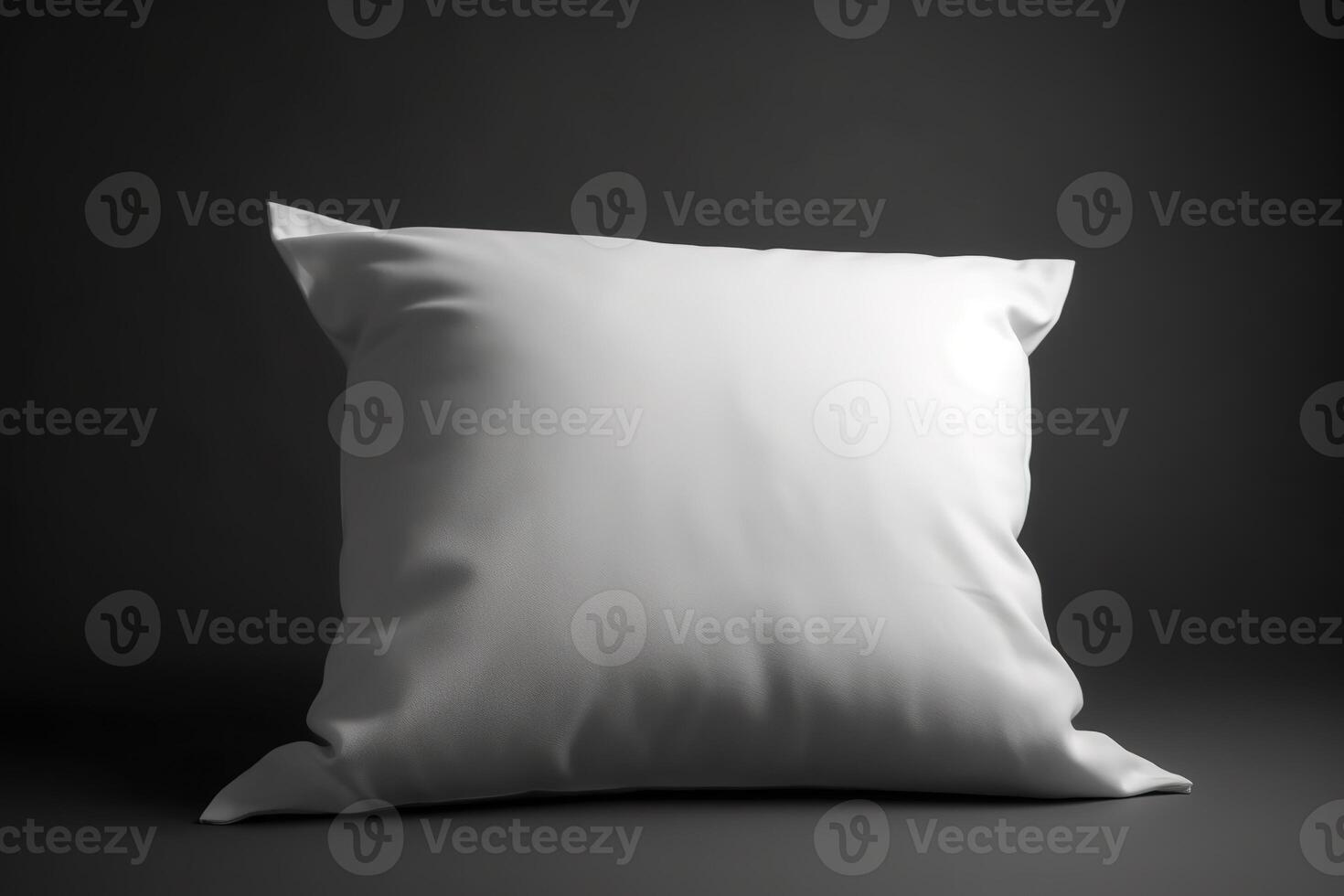 Vide blanc oreiller pour maquette illustration avec génératif ai photo