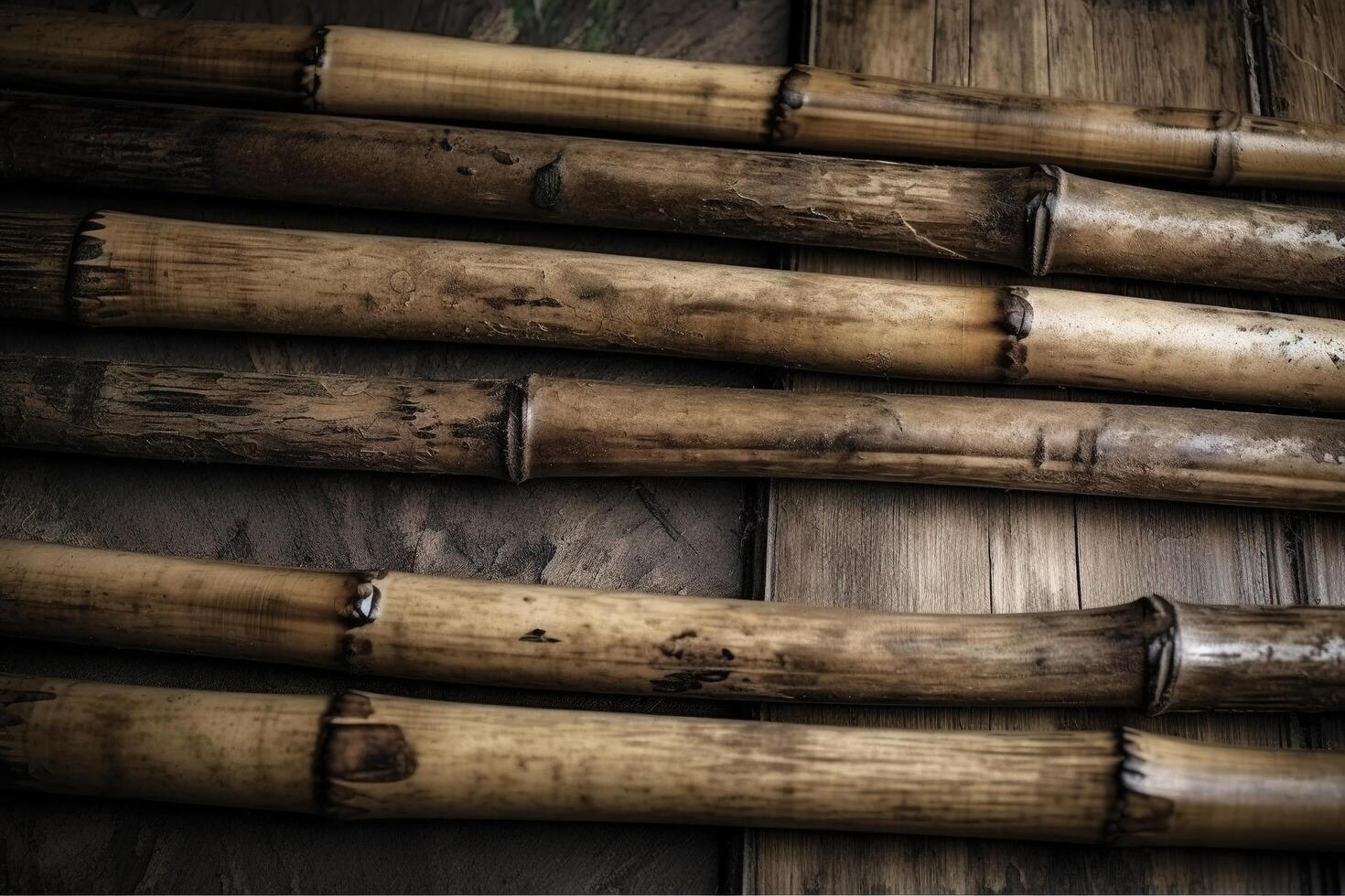 bambou en bois texture Naturel illustration Contexte avec génératif ai photo