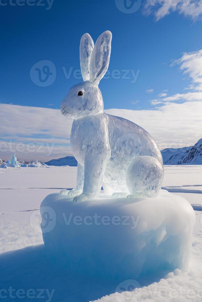 antarctique neige monde. génératif ai. photo